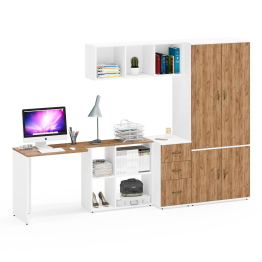 Мебель в кабинет домашний Лидер-8 компоновка № 31