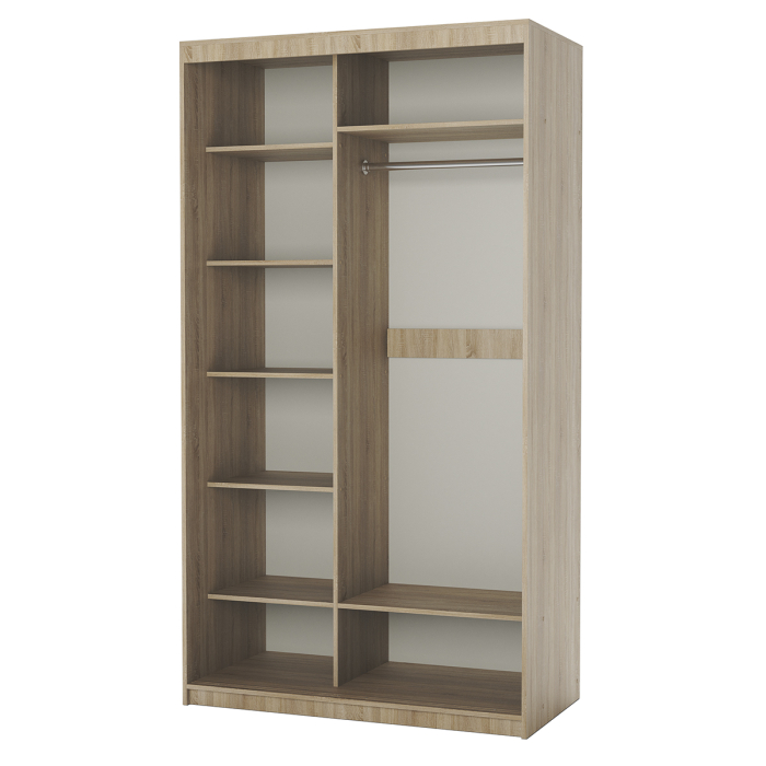 Шкафы-купе 2-х дверные, Шкаф-купе 2-х дверный Эконом 100х60х200