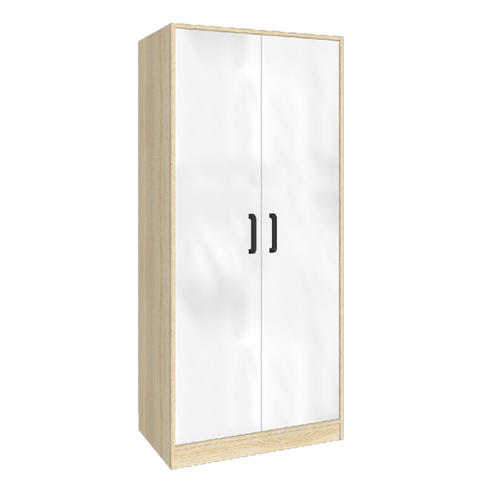 Шкафы распашные, Шкаф распашной Лена, сонома, белый