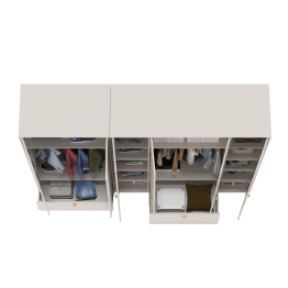 Набор шкафов Афина из шкафа 4-х дверного и шкафа 2-х дверного универсальная сборка