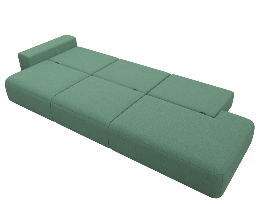 Диваны еврокнижки, Диван прямой Лига-036 НПБ Модерн Лонг подлокотник слева, рогожка Амур