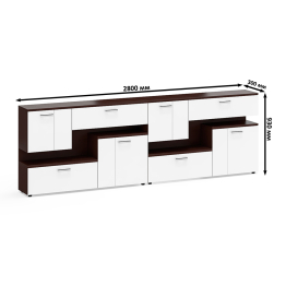 Широкая ТВ тумба Мебельный двор С1-1400