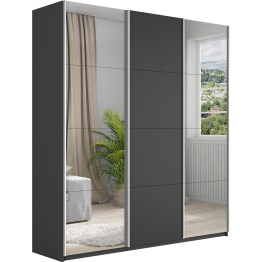 Шкаф Прайм трио 1ДСП+2 зеркало 2300х1800х570