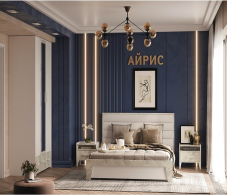Спальные гарнитуры, Спальня Айрис. Комплект 6, статуарио