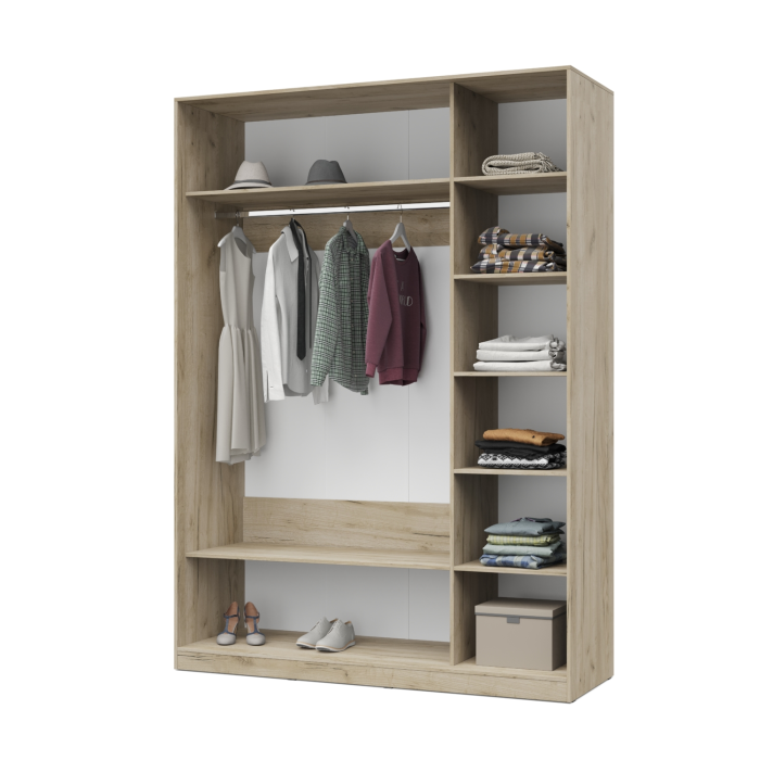 Шкафы-купе 2-х дверные, Шкаф-купе 2-дв  Роланд Р171  (в2360*ш1700*г590)