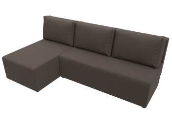Диван угловой Поло левый угол, рогожка Амур