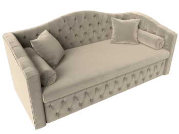 Прямой диван Мечта, микровельвет