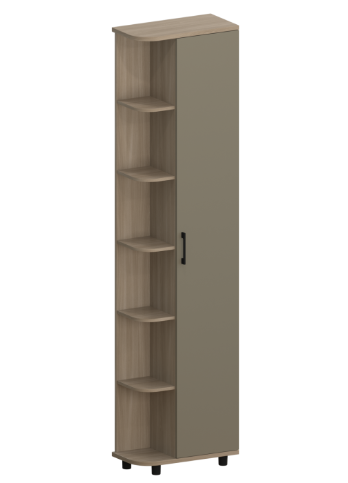 Шкафы одностворчатые, Модульная система Грейс Шкаф ШК-5025  Ясень Асахи