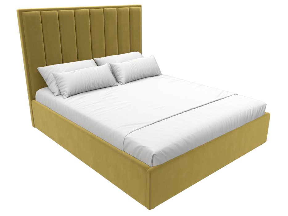 Мягкая кровать, Кровать интерьерная Афродита 160, микровельвет