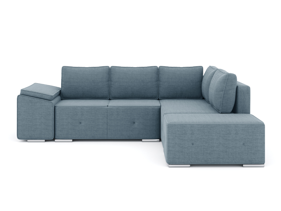 Диваны угловые в гостиную, Диван-кровать угловой Хавьер  ПБ еврокнижка, рогожка Люкс