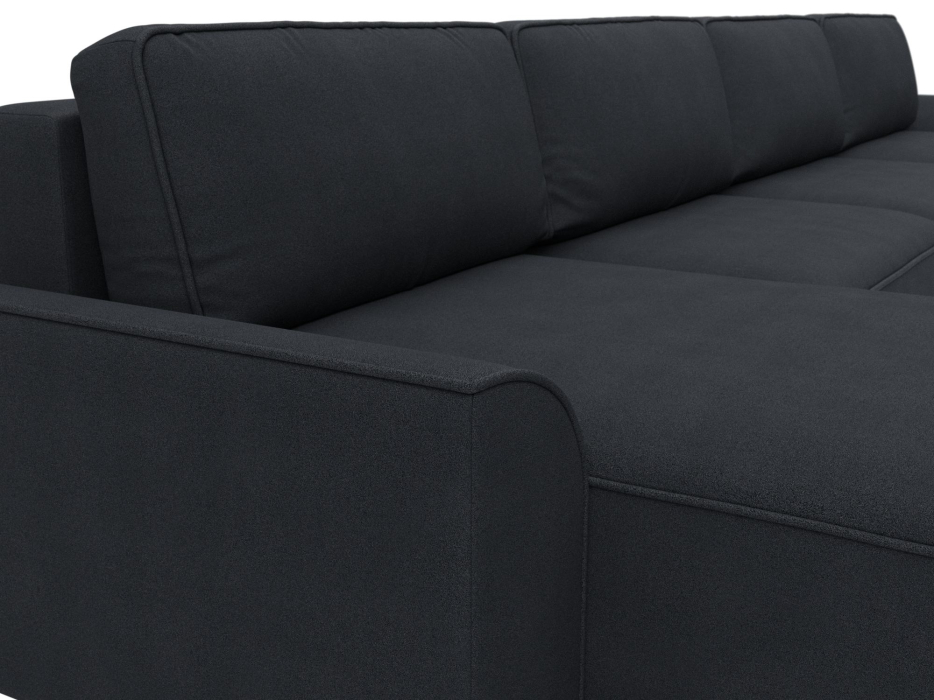 Диваны прямые со спальным местом, Диван п-образный Лига-048 НПБ лонг, замша JOLY