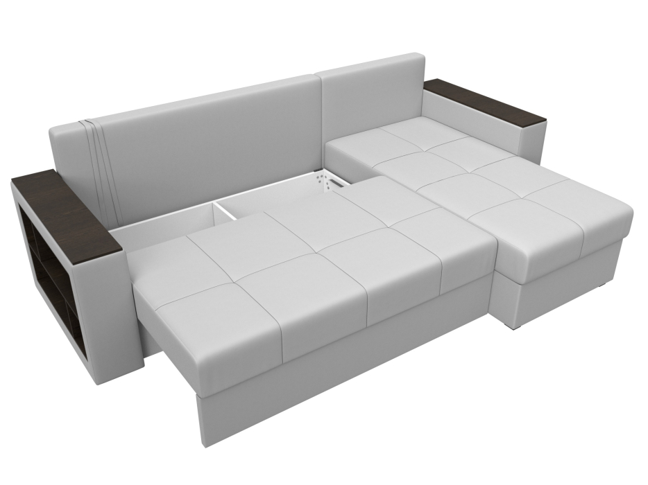 Диваны угловые в гостиную, Диван угловой Дубай Лайт угол универсальный, экокожа