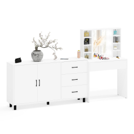 Косметический cтол с подсветкой и ящиком 115 и комод 123-1604