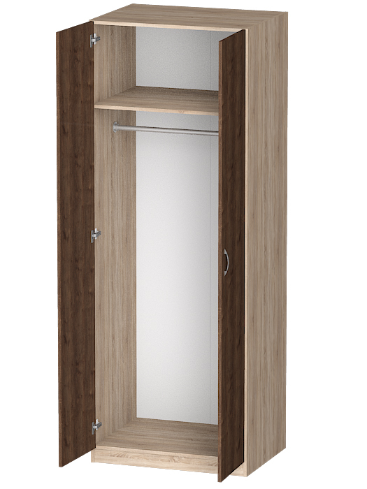 Для одежды, Распашной шкаф Лайф для одежды 80*60*215	Дуб сонома
