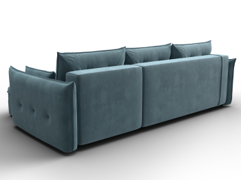 Диван угловой Лига-100 НПБ угол универсальный, велюр SEVEN