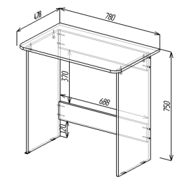 Стол компьютерный М-1