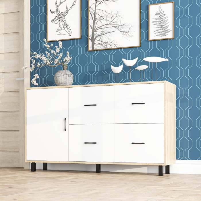 Комоды, Комод-тумба 4-ре ящика и дверка РВК 125-1504