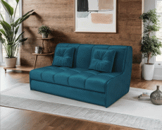 Диваны с ящиком для белья, Диван аккордеон Барон №2 НПБ 155х200 Бархат