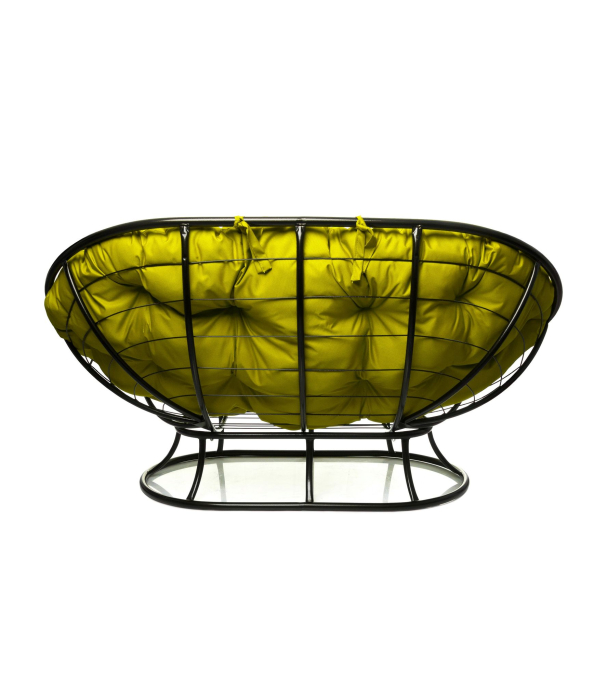 Диваны, Диван МАМАСАН без ротанга чёрный металл