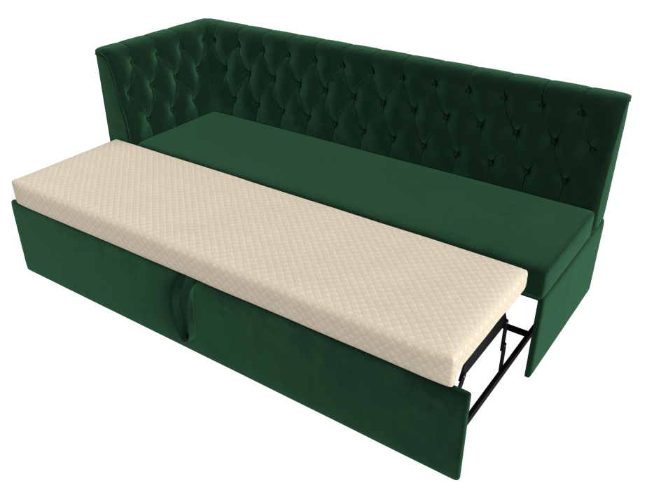 Диваны угловые кухонные, Диван кухонный Маркиз с углом слева, велюр