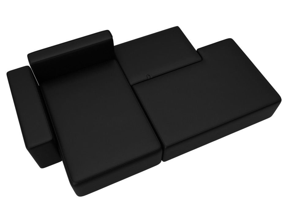 Диваны угловые в гостиную, Диван угловой Лига-079 угол левый, экокожа GRIFON