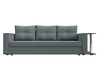 Диван прямой Атланта со столом справа, рогожка Амур