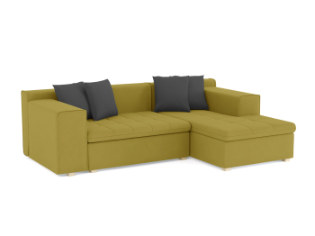 Диван угловой Чикаго без механизма, велюр