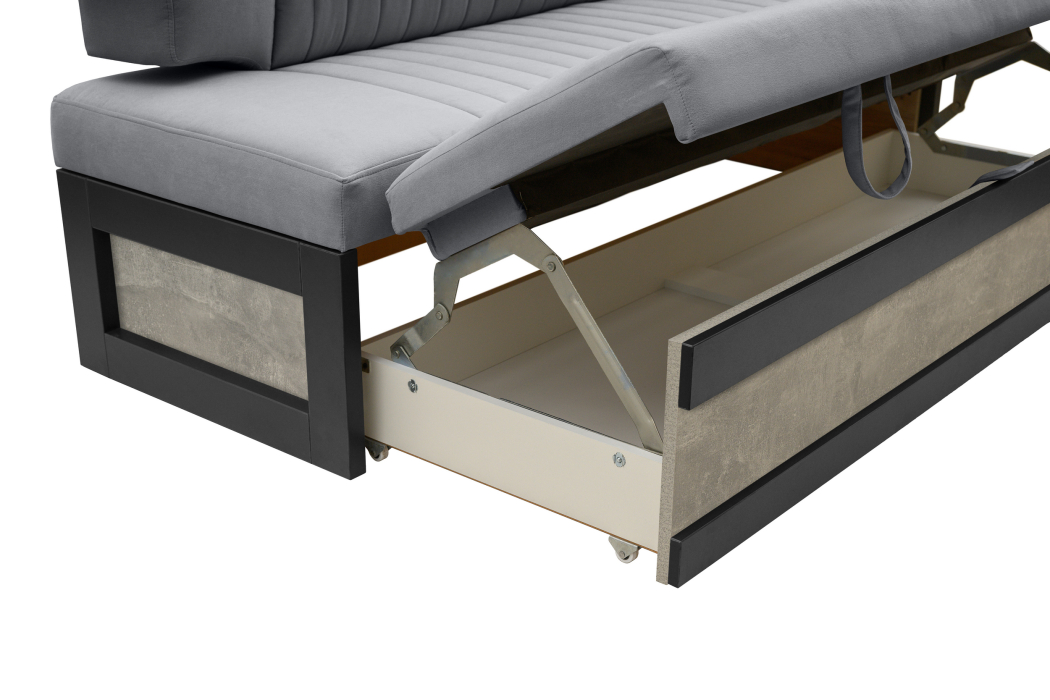 Диваны прямые кухонные, Прямой кухонный диван Парус 174 Ателье светлое