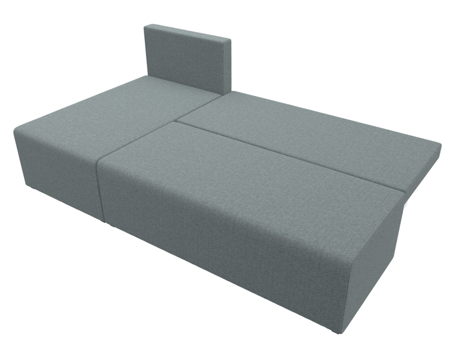 Диваны угловые в гостиную, Диван угловой Поло левый угол, рогожка Амур