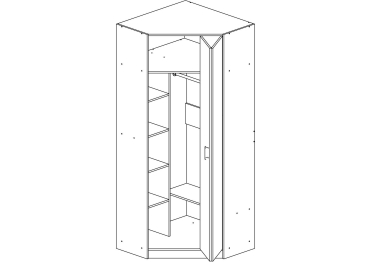 Шкаф Гармошка-1 Угловая