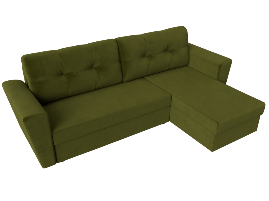 Диваны угловые в гостиную, Угловой диван Амстердам Лайт правый угол, микровельвет