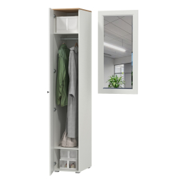 Шкаф-пенал с зеркалом Остин