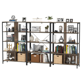 Два стеллажа Трувор 13.151.02 и один открытый стеллаж с полками