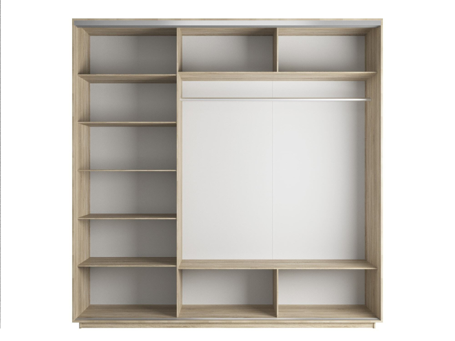 Шкафы-купе 3-х дверные, Шкаф-купе Экспресс 3-х дверный Фотопечать Квадрат Стекла 210х60х220