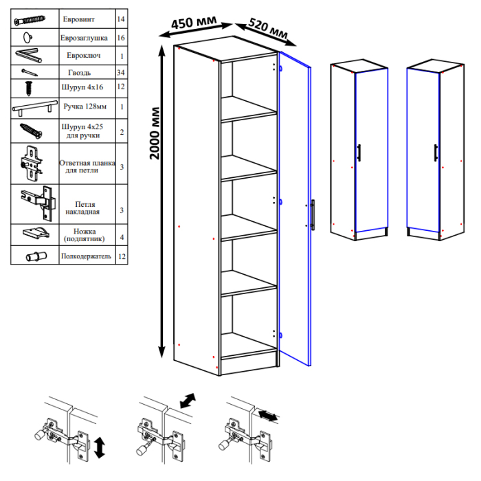 Стеллажи, Пенал Стандарт