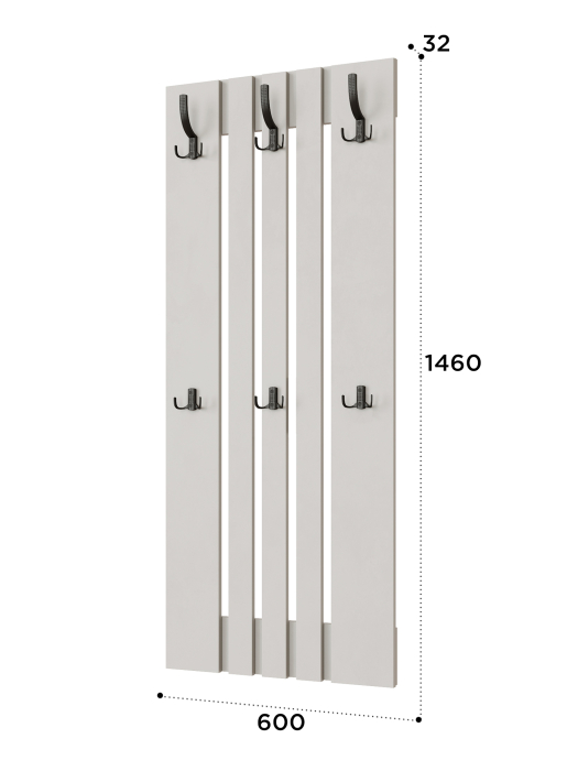 Настенные, Вешалка Эмилия ЭЛ-7