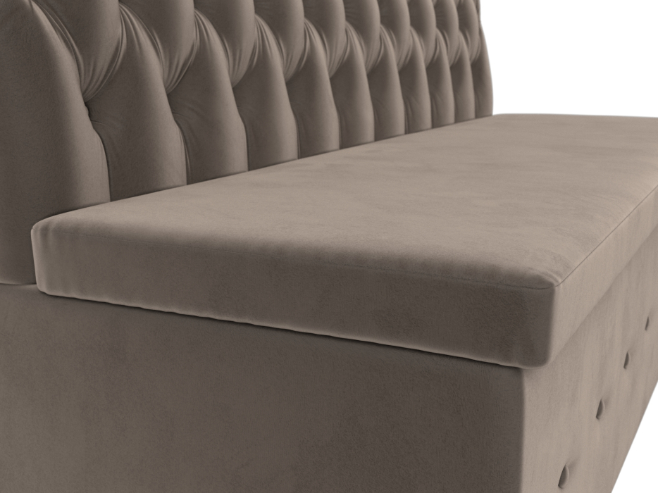 Диваны прямые кухонные, Кухонный прямой диван Вента, велюр