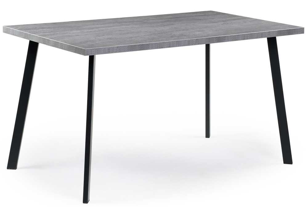 Обеденные столы, Стол деревянный Тринити Лофт 140 25 мм (матовый черный)