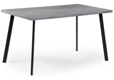 Обеденные столы, Стол деревянный Тринити Лофт 140 25 мм (матовый черный)