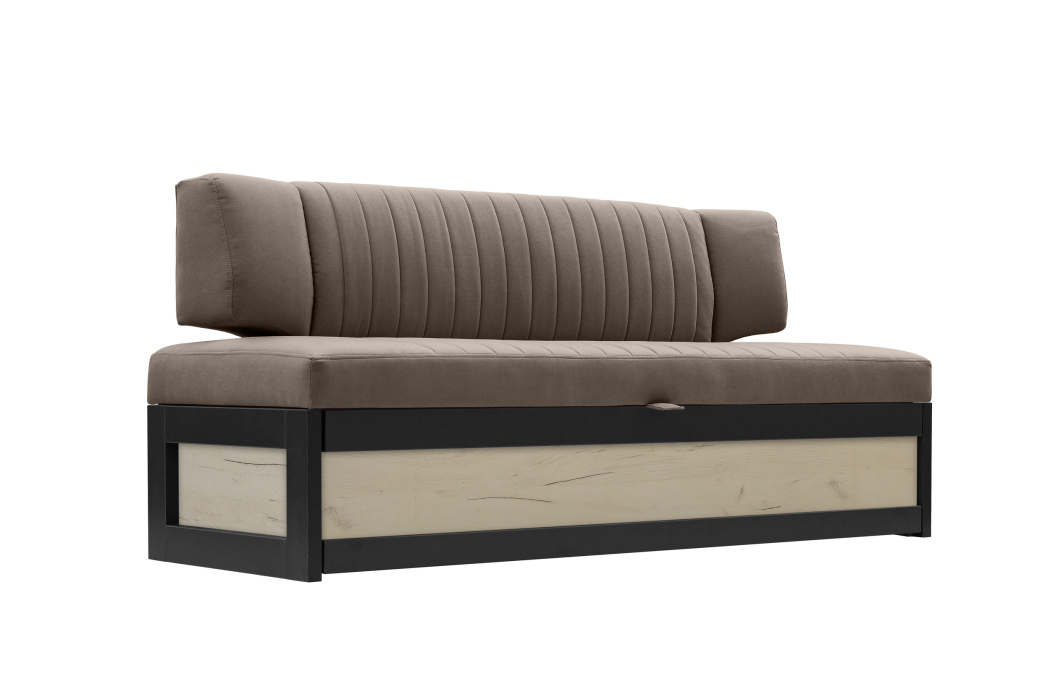 Диваны прямые кухонные, Прямой кухонный диван Парус 188 Дуб крафт белый