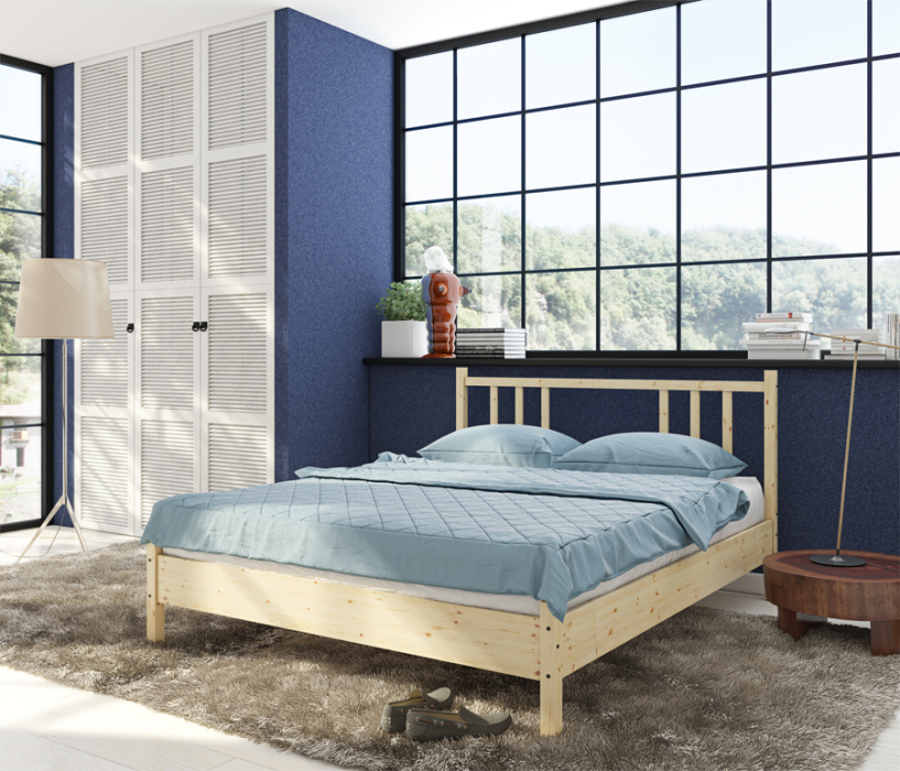 Кантри (Карелия), Кантри (Карелия) МС-21/1 кровать 2000*1400 сосна