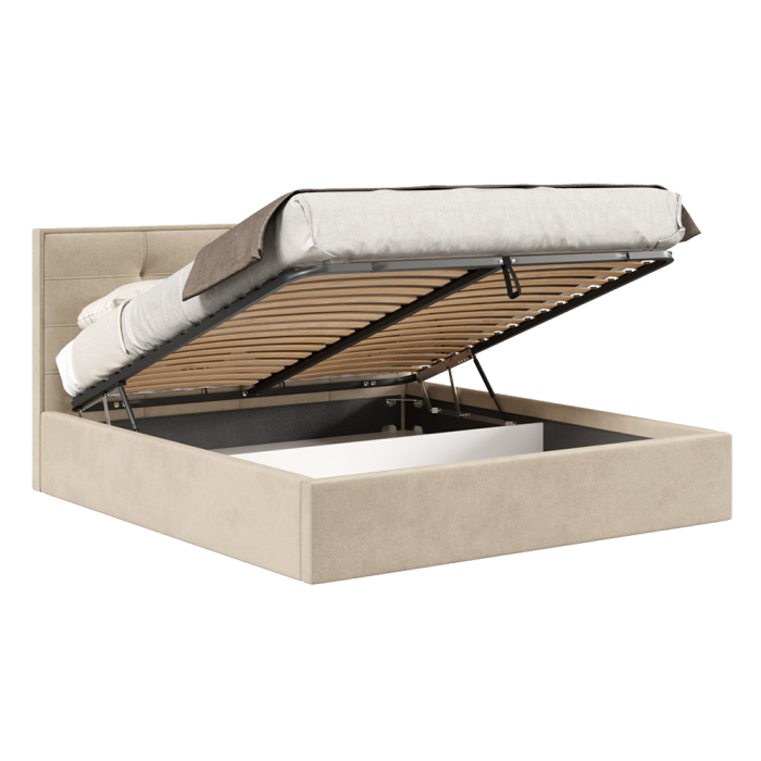 Мягкая кровать, Кровать с подъёмным механизмом 1600 Римини