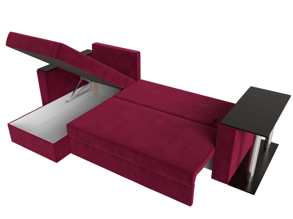 Диваны угловые в гостиную, Угловой диван Атланта левый угол, микровельвет