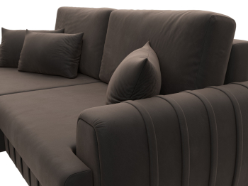 Диван угловой Лига-057 НПБ угол левый, велюр SEVEN