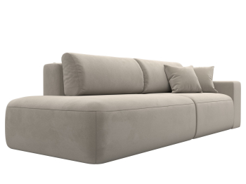 Диван прямой Лига-036 Модерн подлокотник справа, микровельвет