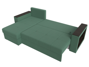 Диван угловой Дубай Лайт правый угол, рогожка Амур