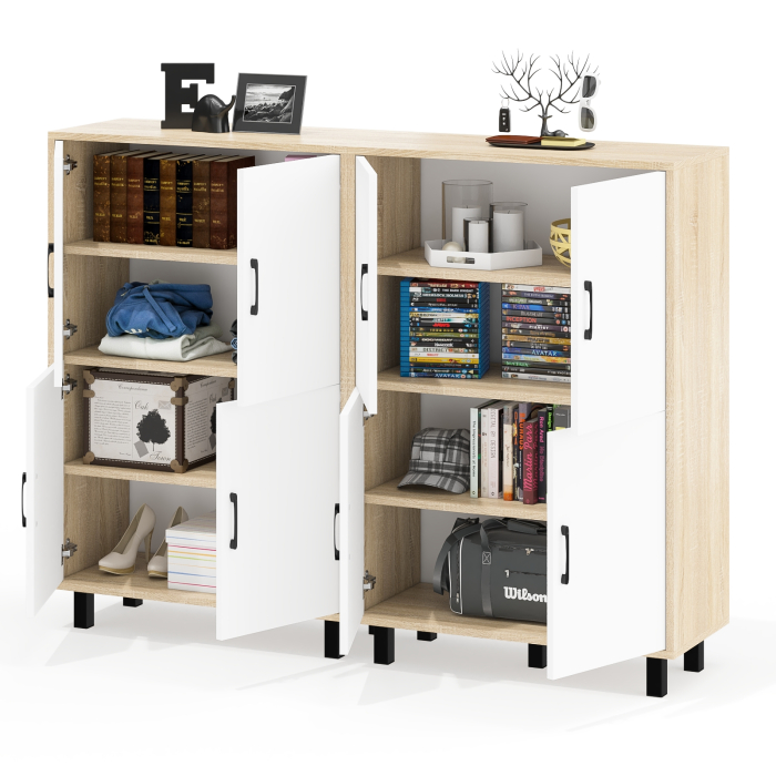 Комоды, Две тумбы-комода четыре распашных дверки РВК 126-804