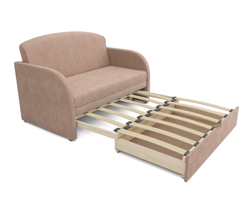 Диваны кровати со спальным местом, Диван прямой выкатной Малютка (Велюр)