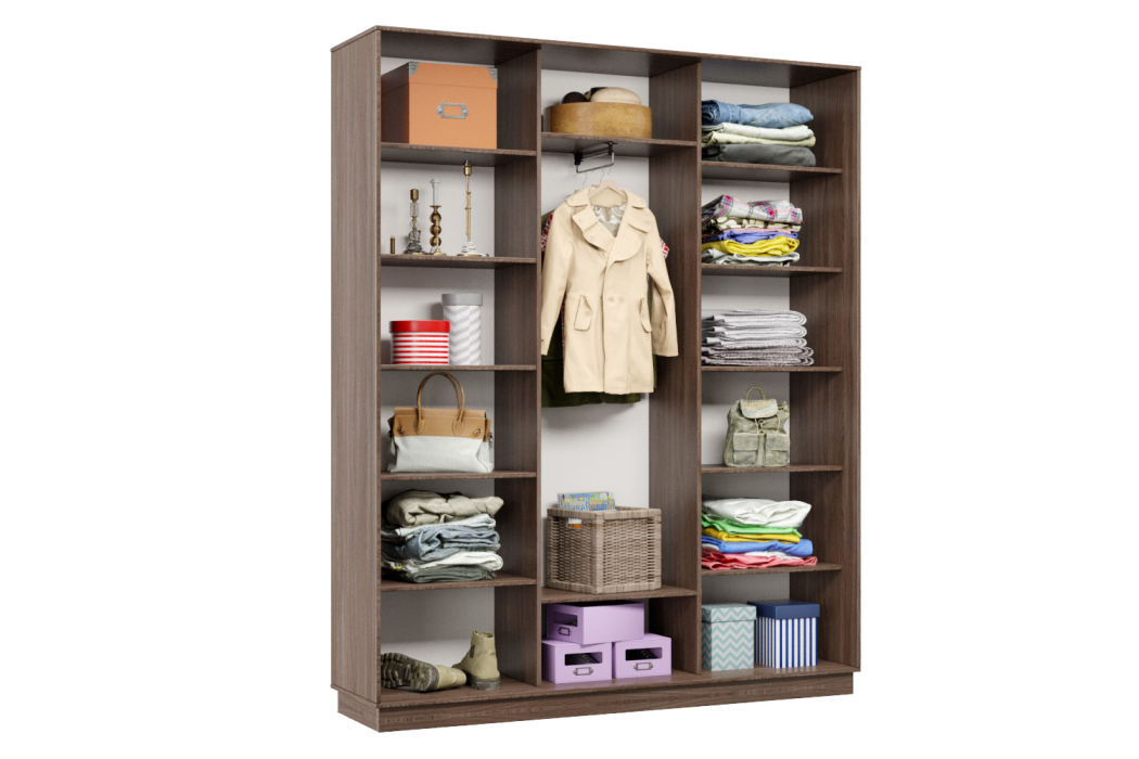 Шкафы-купе 3-х дверные, Шкаф-купе Премьер Лайт 29 (08;08;08) трехдверный