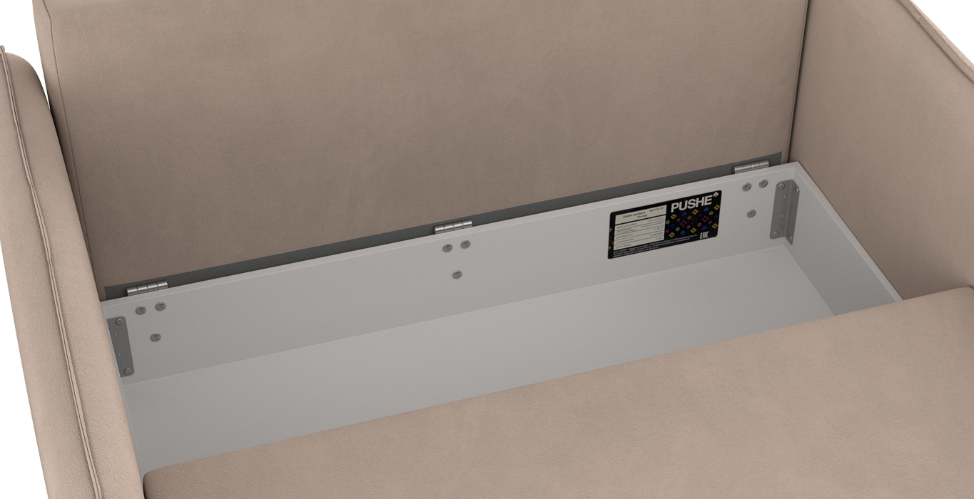 Дизайнерские диваны для гостиной, Диван-кровать Фьорд SMART 120, велюр